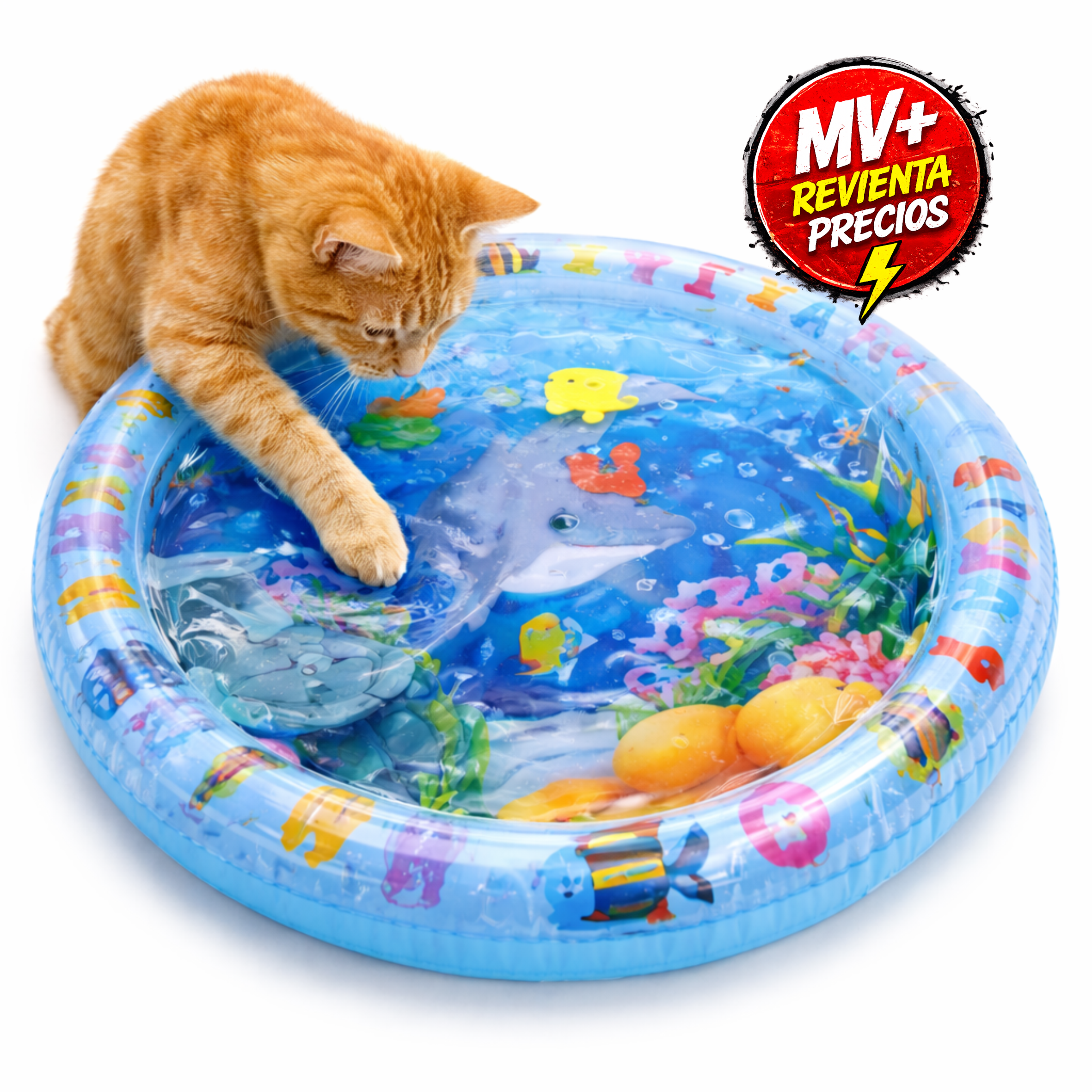Colchoneta Tapete De Agua Inflable gatos